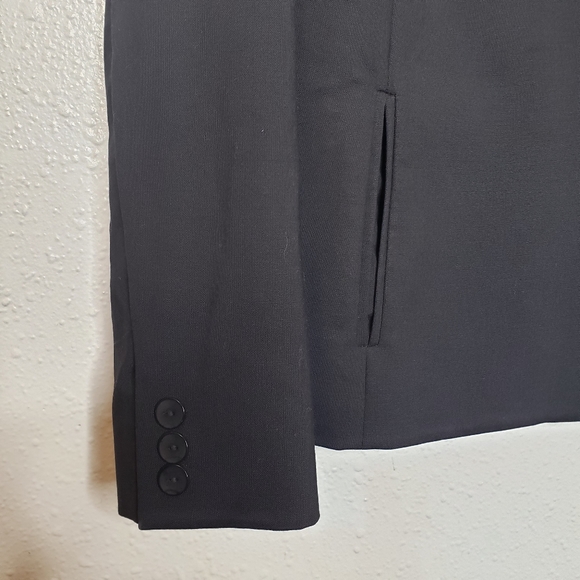 Pendleton black wool 3 button career jacket blazer SZ 12 - Picture 3 of 6